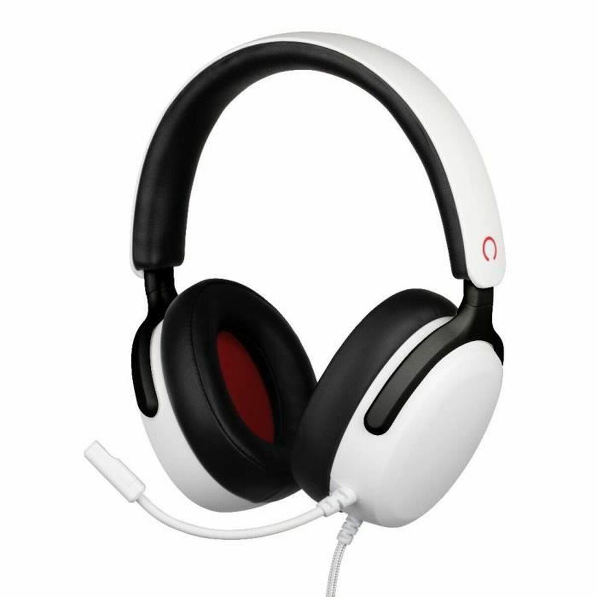 KONIX Nexus gaming-headset - Hvid, 3,5 mm, mikrofon