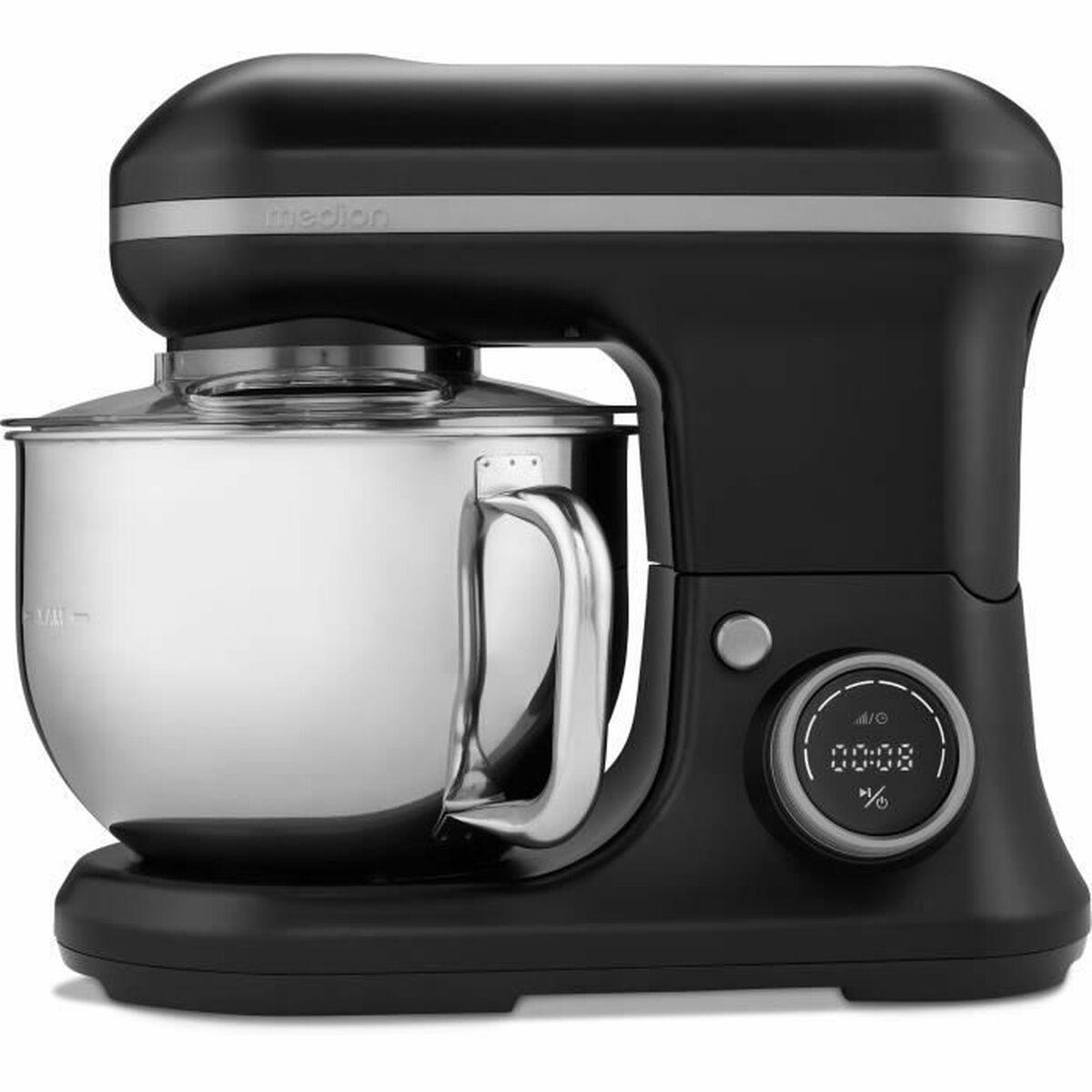 Medion MD18420 foodprocessor - noir, 1.200 W, 5 l