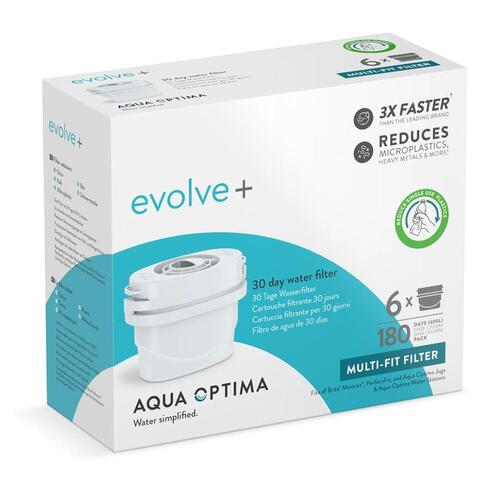 Vandfilter til kande Aqua Optima Evolve+ - 6 stk.