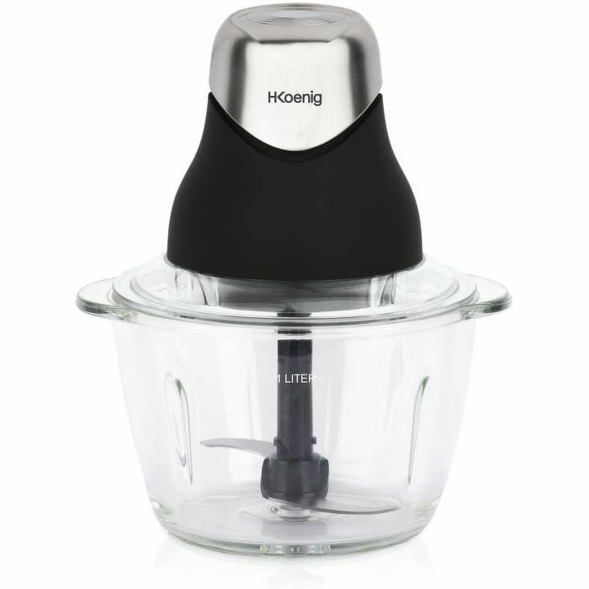 Kødhakker Hkoenig LEO8 Sort Krom Glas Rustfrit stål 1 L