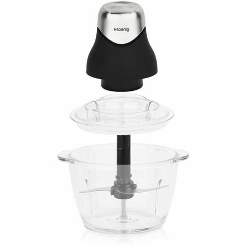 Kødhakker Hkoenig LEO8 Sort Krom Glas Rustfrit stål 1 L