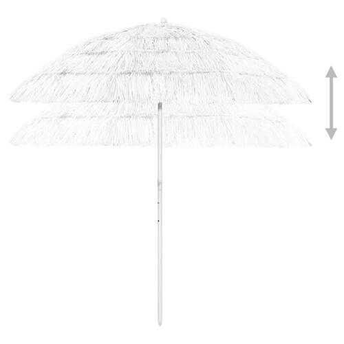 Hawaii-parasol 240 cm hvid