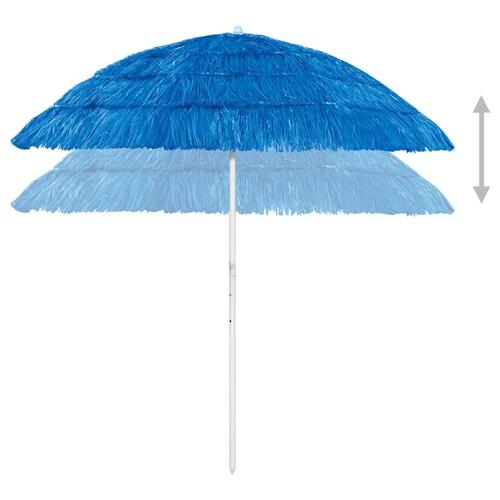 Hawaii-parasol 240 cm blå