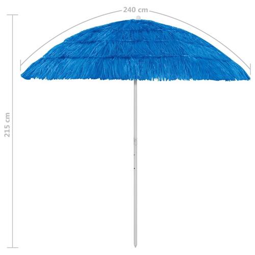 Hawaii-parasol 240 cm blå