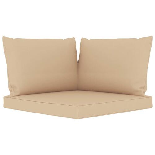 Pallehynder 3 stk. oxfordstof beige