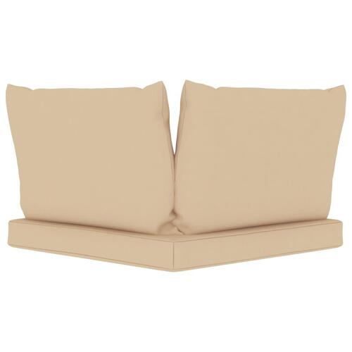 Pallehynder 3 stk. oxfordstof beige