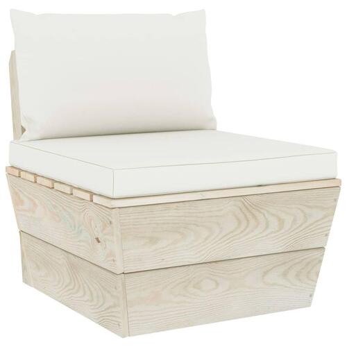 Pallehynder 2 stk. oxfordstof cremehvid