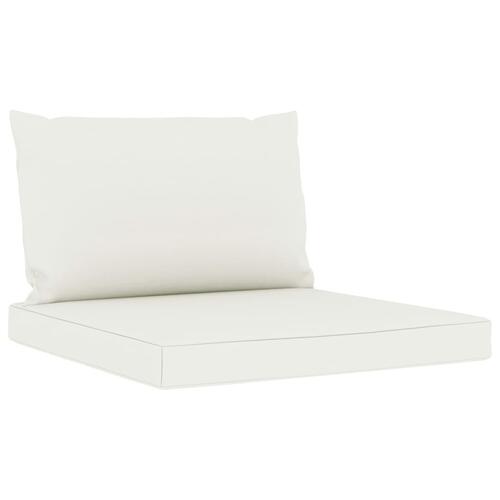 Pallehynder 2 stk. oxfordstof cremehvid