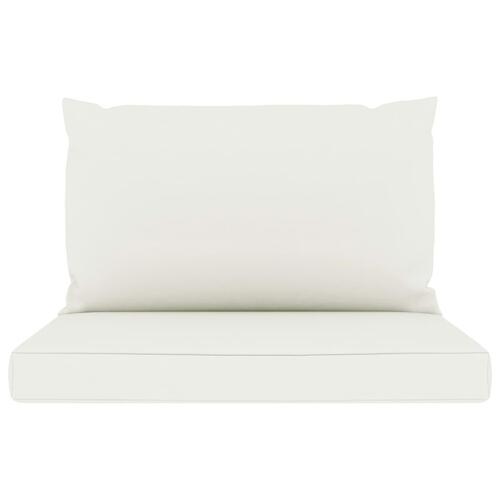 Pallehynder 2 stk. oxfordstof cremehvid
