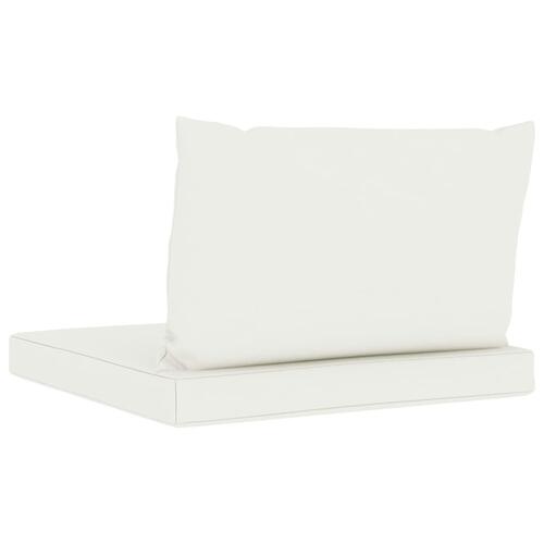 Pallehynder 2 stk. oxfordstof cremehvid