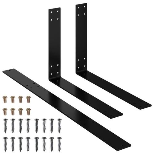 Ryglæn til pallesofa 70 cm jern sort