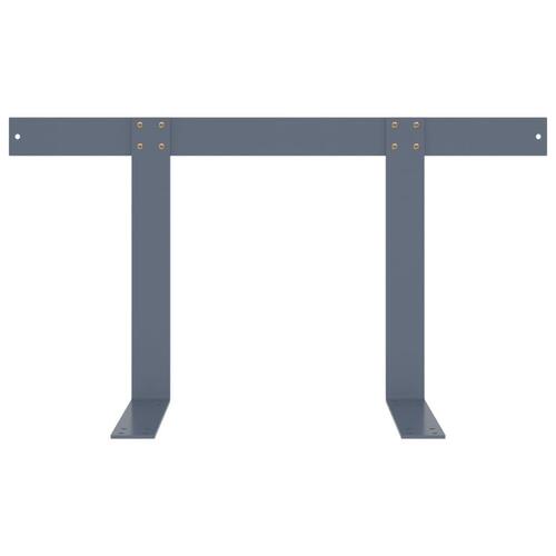 Ryglæn til pallesofa 70 cm jern lysegrå