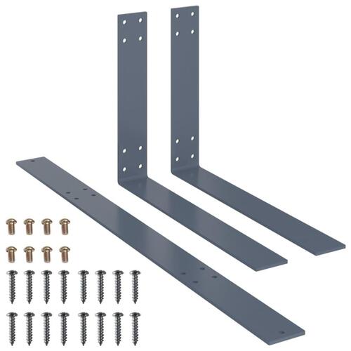 Ryglæn til pallesofa 70 cm jern lysegrå