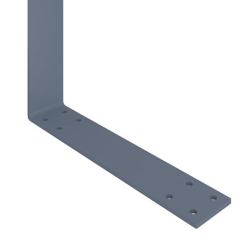 Ryglæn til pallesofa 110 cm jern lysegrå