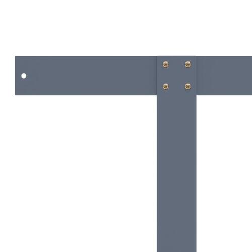 Ryglæn til pallesofa 110 cm jern lysegrå