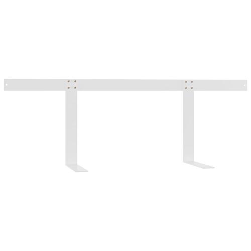 Ryglæn til pallesofa 110 cm jern hvid