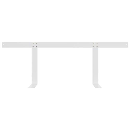 Ryglæn til pallesofa 110 cm jern hvid