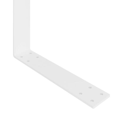 Ryglæn til pallesofa 110 cm jern hvid
