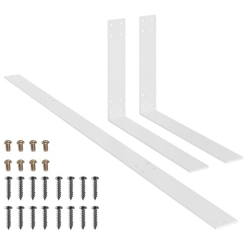 Ryglæn til pallesofa 110 cm jern hvid