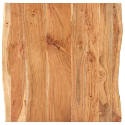 Bistrobord med naturlige kanter 80x80x75 cm massivt akacietræ