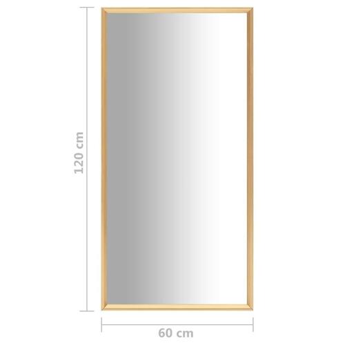 Spejl 120x60 cm guldfarvet