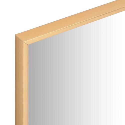 Spejl 140x60 cm guldfarvet