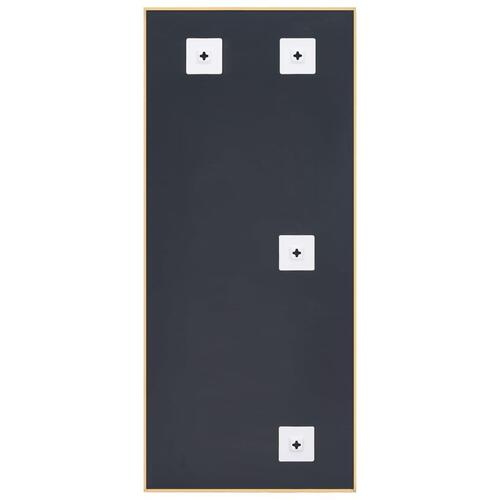 Spejl 140x60 cm guldfarvet