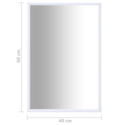 Spejl 60x40 cm hvid