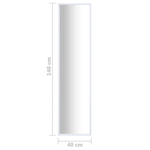 Spejl 140x40 cm hvid