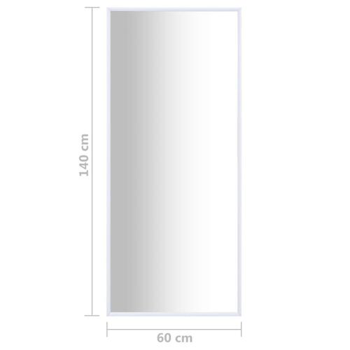 Spejl 140x60 cm hvid