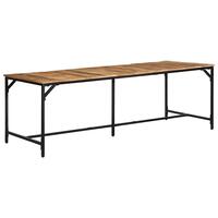 Spisebord 220x90x75 cm massivt ru mangotræ