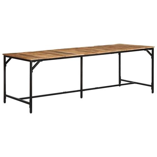 Spisebord 220x90x75 cm massivt ru mangotræ