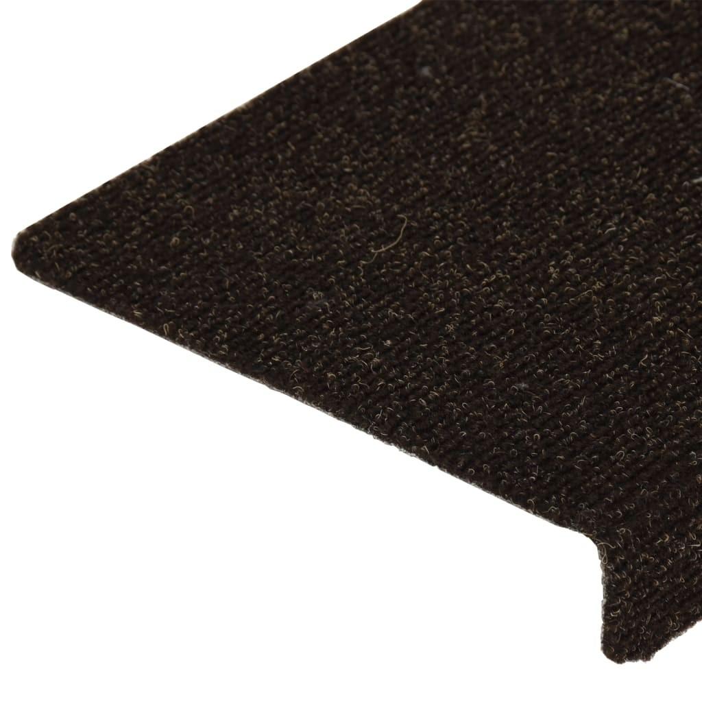 15 stk. trappemåtter tuftet 65x21x4 cm brun