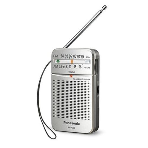 Transistorradio Panasonic RF-P50DEG-S Rød Sølvfarvet