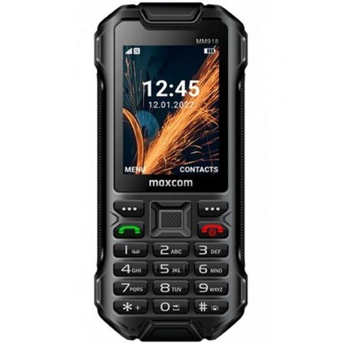 Maxcom MM918-BLACK V2 trykknap mobil til seniorer (sort)