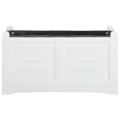 Plantekasse 80x42,5x42 cm PP hvid