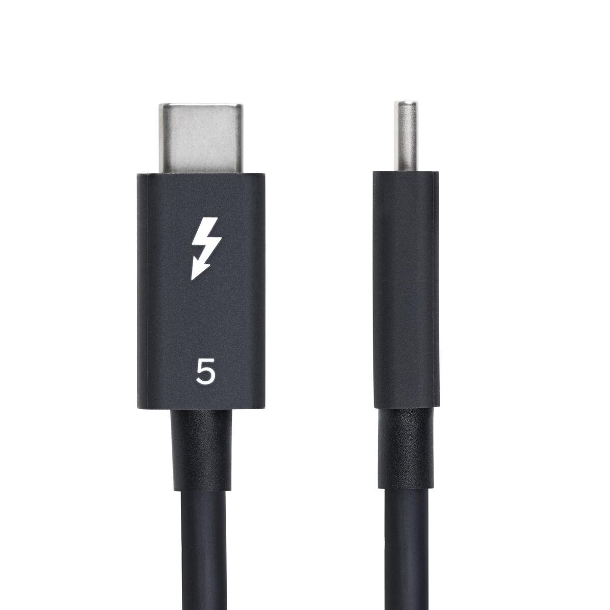 Startech Thunderbolt 5 USB-C kabel 80 cm - sort
