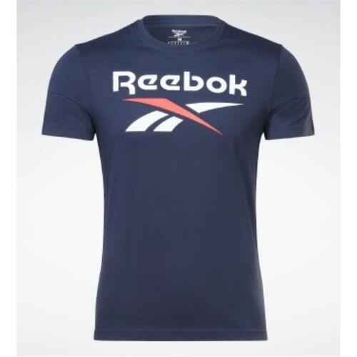 Hættetrøje til Mænd Reebok Marineblå L
