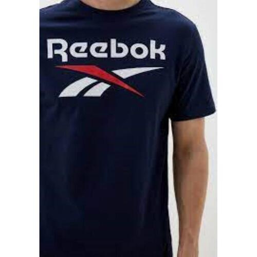 Hættetrøje til Mænd Reebok Marineblå L