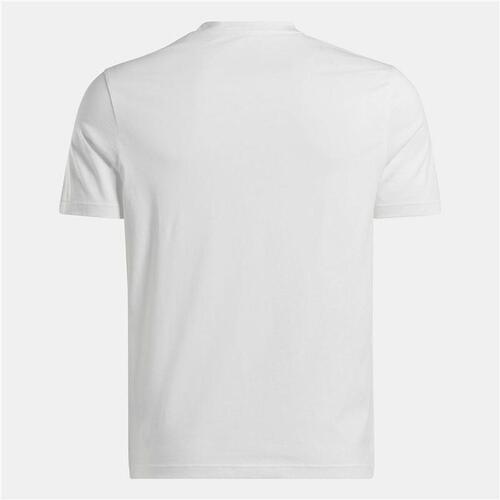 Kortærmet T-shirt til Mænd Reebok Identity Big Stacked Logo Hvid M