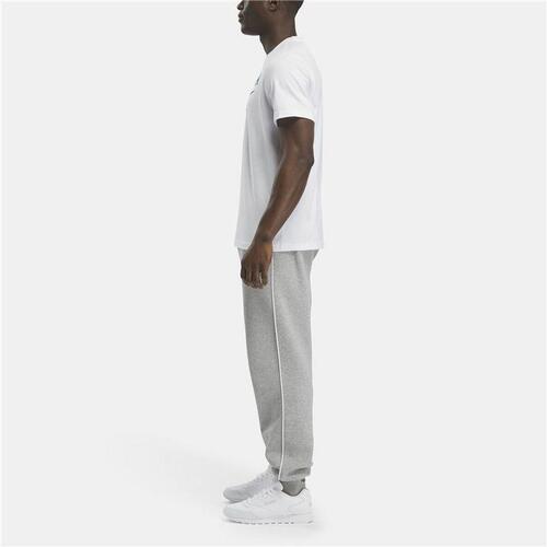 Kortærmet T-shirt til Mænd Reebok Identity Big Stacked Logo Hvid M