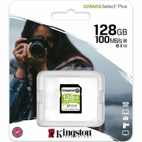 Kingston Canvas Select Plus SDXC hukommelseskort 128 GB