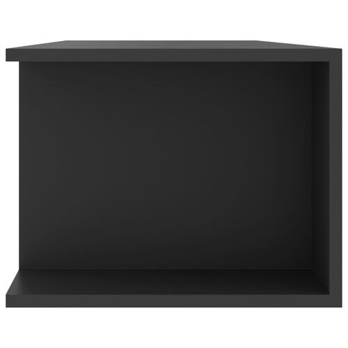 Tv-skab med LED-lys 135x39x30 cm grå