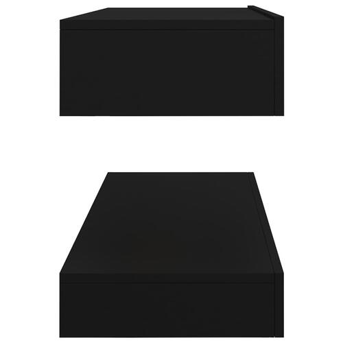 Tv-skab med LED-lys 120x35 cm sort