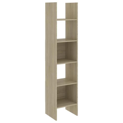 Bogreol 40x35x180 cm konstrueret træ sonoma-eg