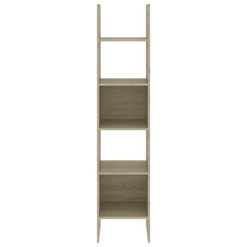 Bogreol 40x35x180 cm konstrueret træ sonoma-eg