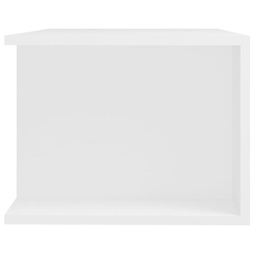 Tv-skab med LED-lys 90x39x30 cm hvid