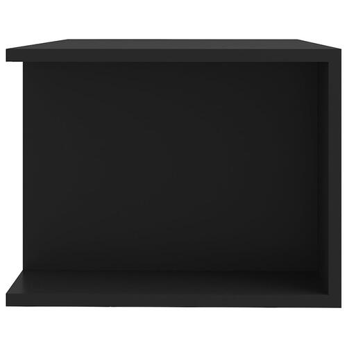 Tv-bord med LED-lys 90x39x30 cm sort