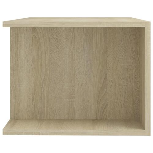Tv-bord med LED-lys 90x39x30 cm sonoma-eg