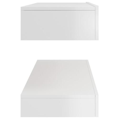 Tv-skab med LED-lys 120x35 cm hvid højglans